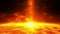 Plasma matter eruption over sun surface