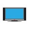 Plasma TV equipment electronic entertainment vector icon front view. Television flat smart screen interior