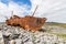 Plassey shipwreck and rocks in Inisheer Island