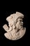 Plaster sculpture, Roman head with helmet