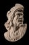 Plaster sculpture, Roman head with helmet