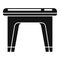 Plastic backless chair icon, simple style