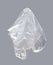 Plastic bag, Clear plastic bag on gray background, Plastic bag clear waste, Plastic bag clear garbage, Pollution from garbage wast