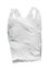 Plastic bag with white background