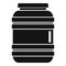 Plastic barrel icon, simple style