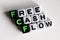 Plastic Beads Spelling `Free Cash Flow` On White