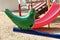 Plastic Bird Seesaw in A Kid Playground