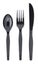 Plastic black Silverware