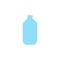 Plastic blue water bottle. Large container for cooler. Vector