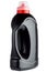 Plastic bottle black color with a red measured cover.