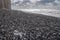 Plastic bottle blown onto the rocky beach at Birling Gap, Sussex