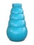 Plastic bottle blue with blue cap