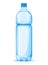 Plastic bottle of drinking water isolated