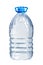 Plastic  bottle filled with pure drinking water isolated