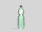 Plastic bottle on gray background