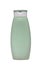 Plastic bottle pastel green with lid. The contents of the bottle can be lotion, shampoo, conditioner etc. Isolated on white backgr