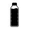 Plastic bottle vector silhouette