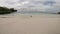 An plastic bottle washes up on the beach