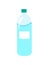Plastic Bottle of Water Closeup Vector Illustration