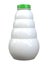 Plastic bottle white with green cap