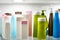 Plastic bottles cosmetic and shampoo