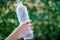 Plastic bottles waiting to be taken to recycle