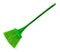 Plastic broom - green