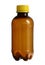 Plastic brown bottle for energy drink vitamin syrup