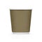 Plastic brown coffee cup