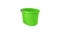 Plastic buckets. Stop motion animation. Changing the color of plastic open buckets on a white background. Ideal for