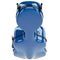 Plastic cello case with latch, top view
