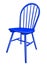 Plastic chair isolated - blue