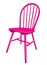 Plastic chair isolated - pink