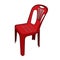 Plastic chair vector