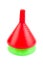 Plastic cone funnel for filling water or liquid.
