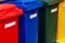 Plastic containers for separate waste collection