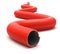 Plastic corrugated tube for electrical installation