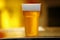 Plastic cup of beer, Disposable glass