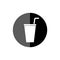 Plastic Cup With Straw icon, Drink icon, Soda logo