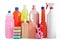 Plastic detergent bottles