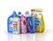 Plastic detergent bottles and washing powder