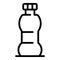 Plastic drink bottle icon, outline style