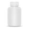 Plastic drug bottle. White 3d Vector illustration