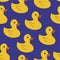 Plastic Duck Fashion Vector Seamless