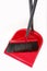 Plastic dustpan and broom