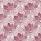 Plastic flowers in the shape of Japanese sakura. 3D background.