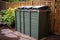 plastic garbage can storage shed