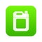 Plastic jerry can icon digital green
