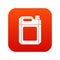 Plastic jerry can icon digital red