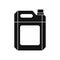 Plastic jerry can icon, simple style